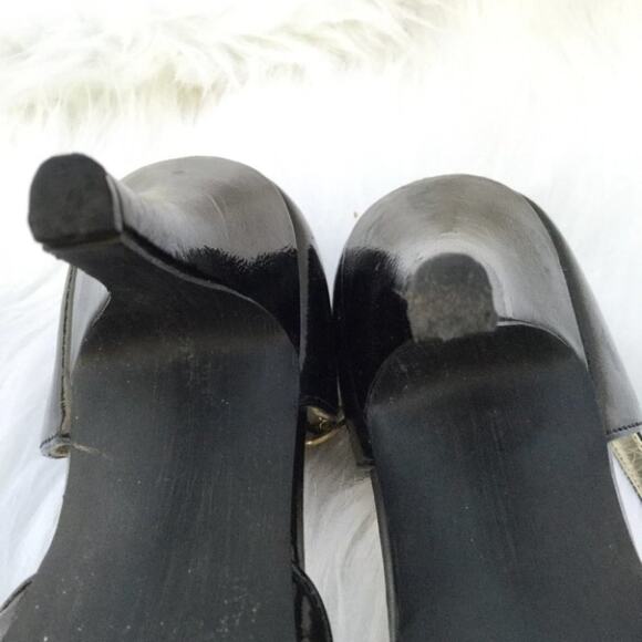 Steve Madden Talisa Black Ruffle Heels Size 7.5 - Picture 4 of 8